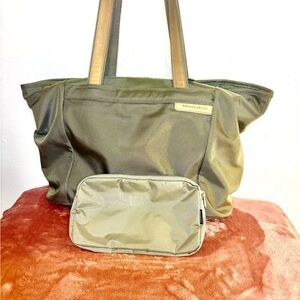 Briggs & Riley Olive Green Tote Bag
